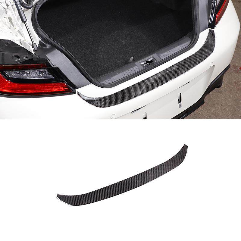 适用于22款斯巴鲁BRZ外置后护板贴碳纤维改装配件贴