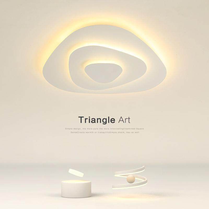 卧室吸顶灯简约现代房间led灯创意个性几何设计感北欧书房灯具