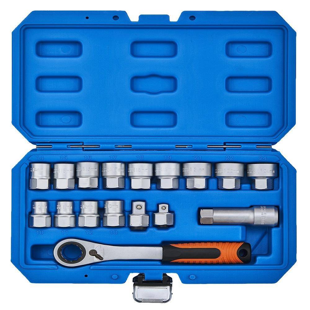 工厂直发17pcs穿心套筒组套组合套装