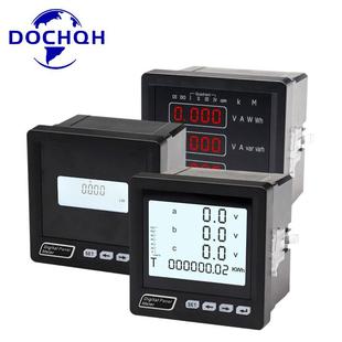河南东川单相三相液晶多功能电力仪表AC5A智能三相数显表AC220V