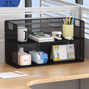 办公桌置物架办公室收纳架工位整理架分层文件架桌面简易架子 包邮