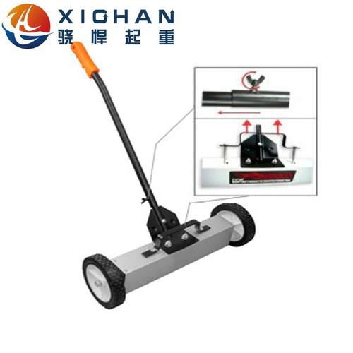 地面磁力清道夫拾铁器车间铁销清理车强磁工具手推除铁吸铁车