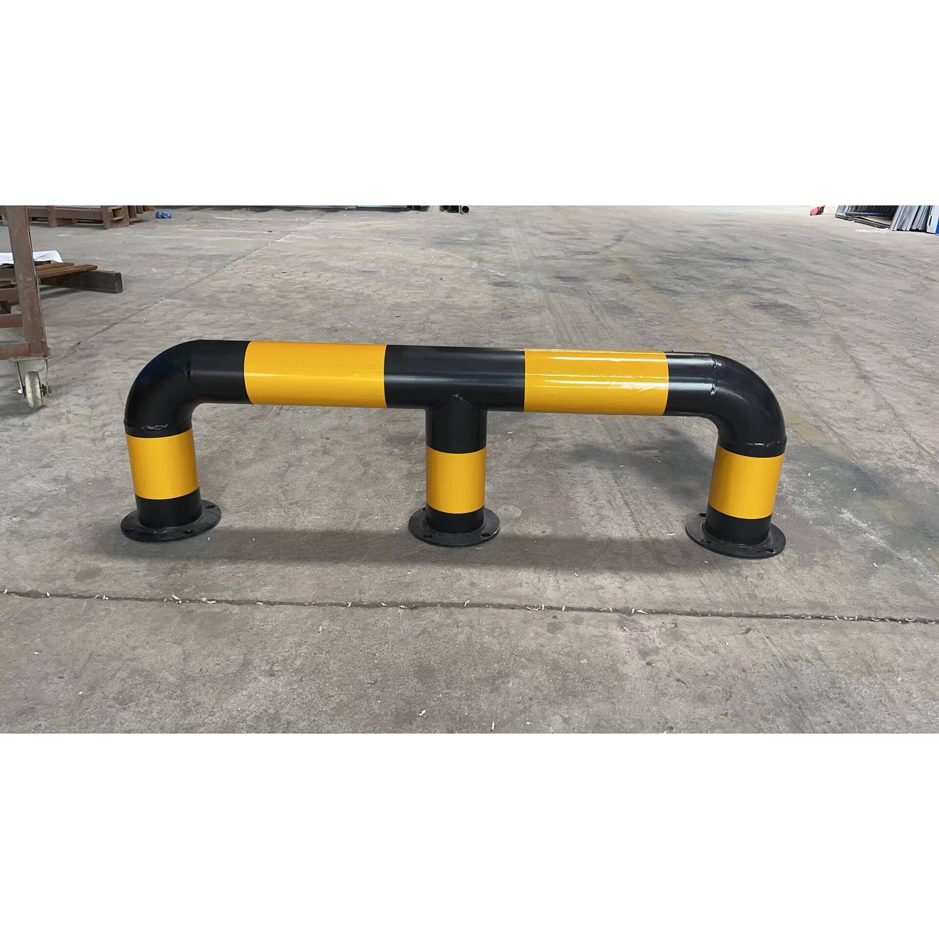 定做停车位限位器钢管挡车器道路隔离挡轮杆停车器镀锌护栏警示柱
