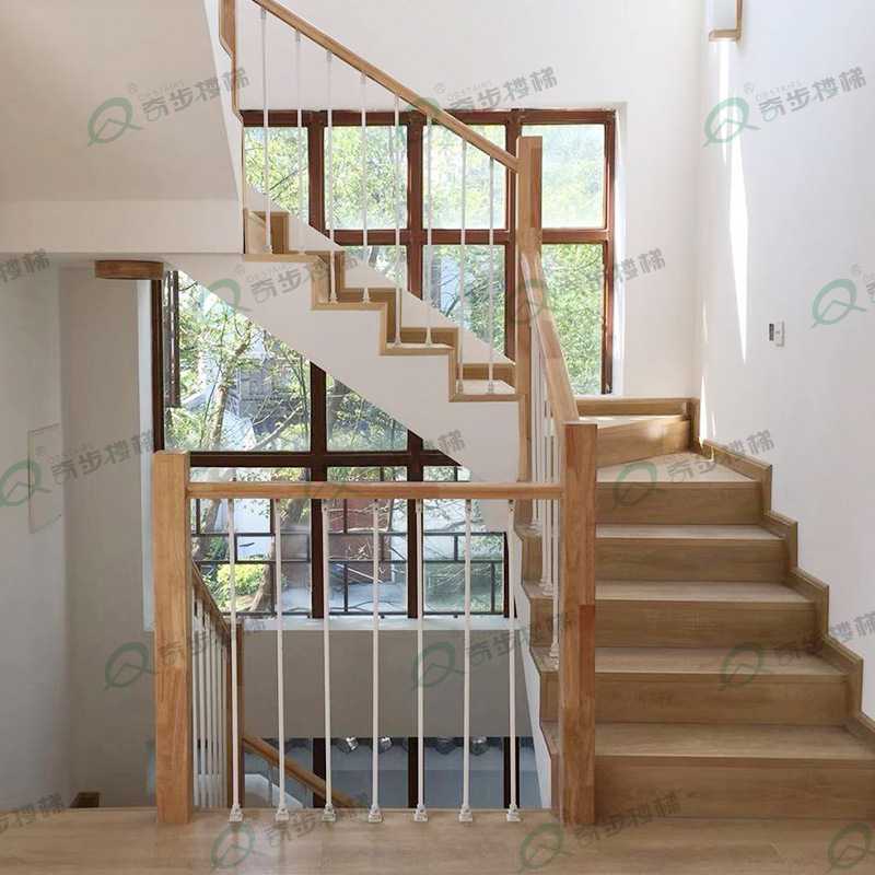 铁艺楼梯扶手栏杆立柱护栏实木室内家用简约现代别墅欧式配件图片