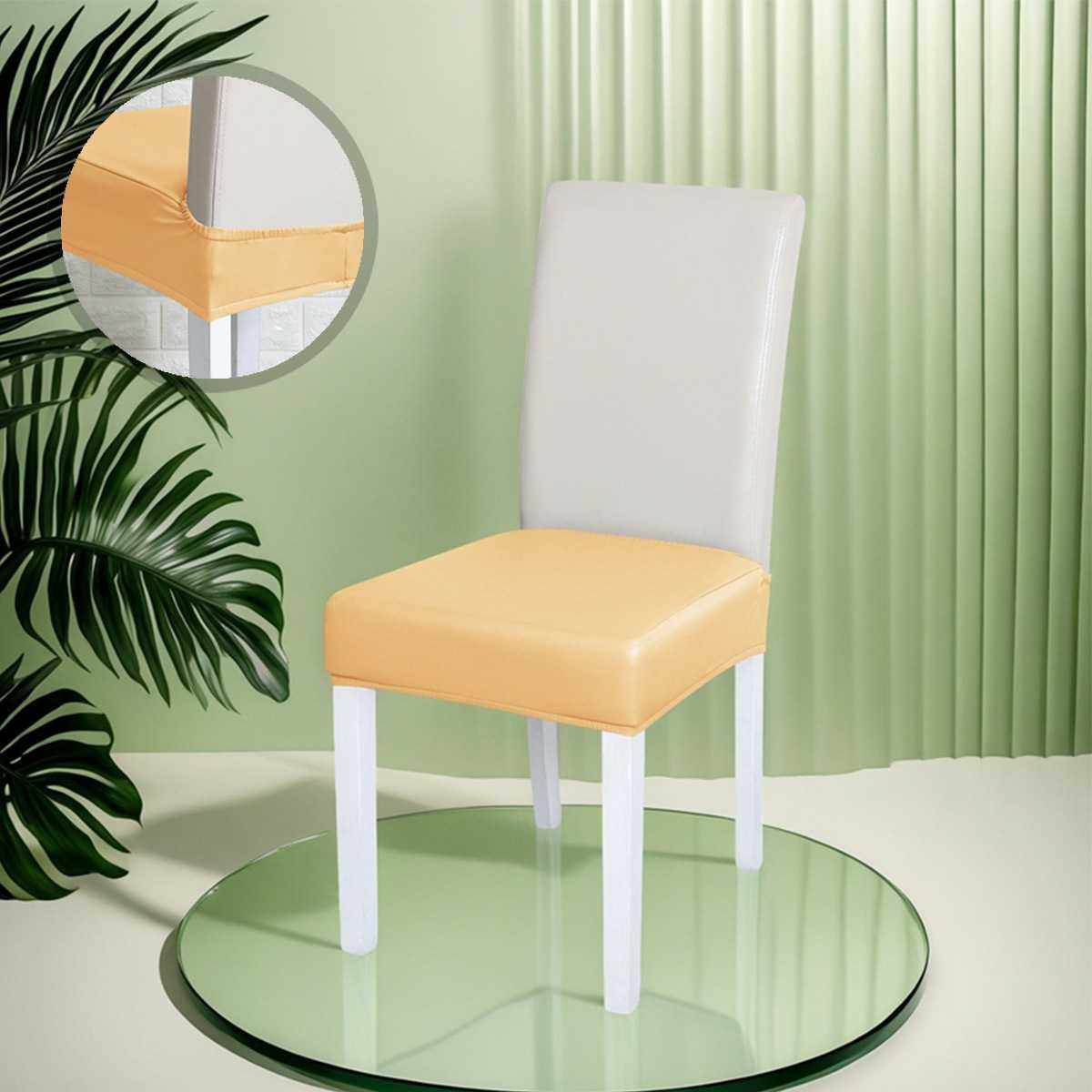 防水防油弹力坐垫套无靠背餐桌椅子套罩pu皮革牛角椅凳子套垫子套,床上用品,床笠,淘宝优惠券,粉丝福利购,淘宝优惠卷