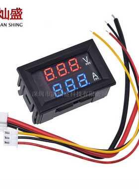 LED直流双显示数字电压电流表  DC0-100V/100A 双显示数字表头10A