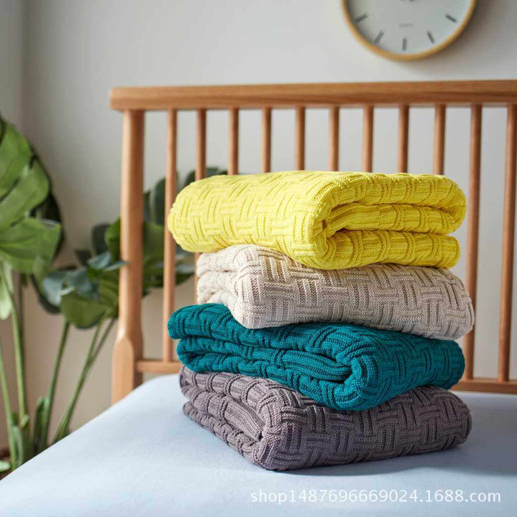 春款 针织毯子 加厚竹节全棉毛线毯子针织线毯办公室午休毯空调毯,服饰配件/皮带/帽子/围巾,毛线,淘宝优惠券,粉丝福利购,淘宝优惠卷