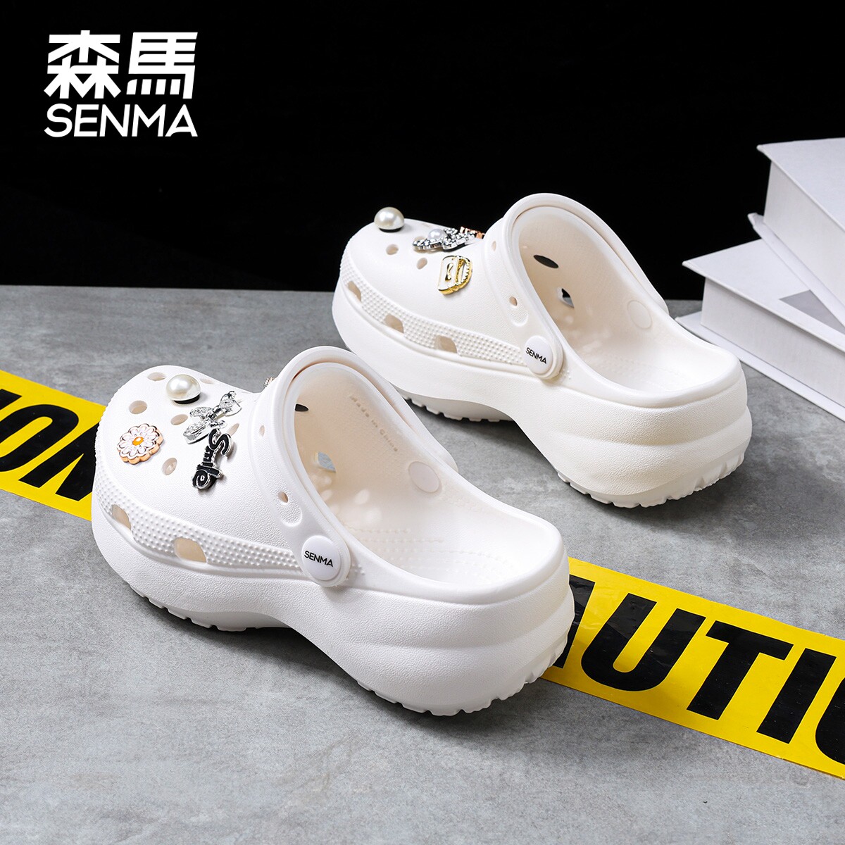 森马女童洞洞鞋儿童拖鞋2026夏季新款防滑室内外穿软底洗澡拖鞋潮