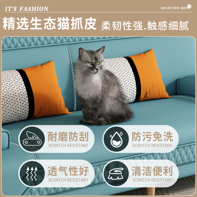 可折叠沙发床f两用乳胶公寓小户型多功能双人家用客厅布艺懒人沙
