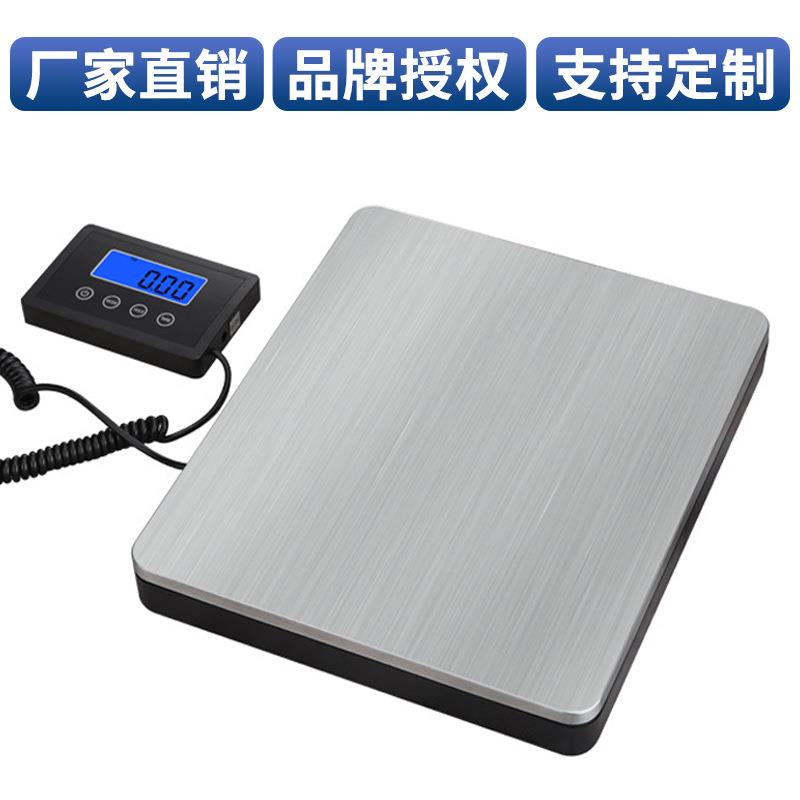 精准电子台秤180kg手提便携不锈钢工业磅秤快递计重货物秤