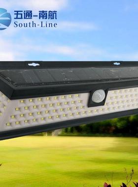 90led新款太阳能路灯户外庭院墙壁灯人体感应灯三功能