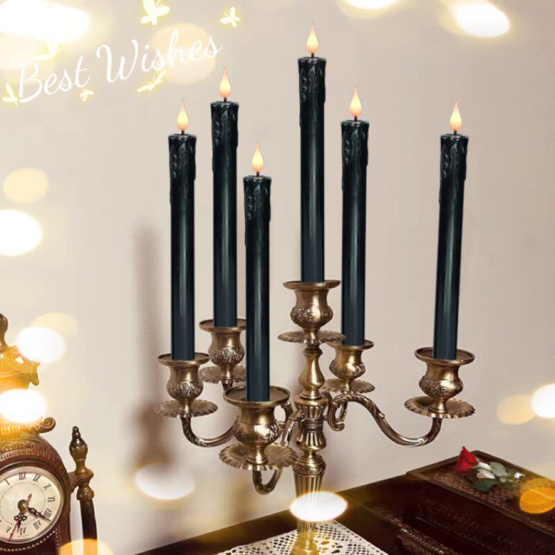 长杆遥控仿真电子蜡烛灯浪漫烛台桌面氛围灯卧室圣诞装饰小夜灯,家装灯饰光源,氛围灯,淘宝优惠券,粉丝福利购,淘宝优惠卷