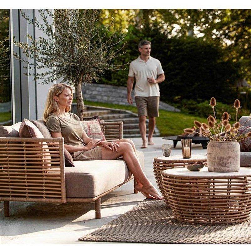 户外藤编沙发防藤沙发黄色藤编休闲阳台沙发别墅座椅组合酒店家具,住宅家具,藤/竹沙发,淘宝优惠券,粉丝福利购,淘宝优惠卷