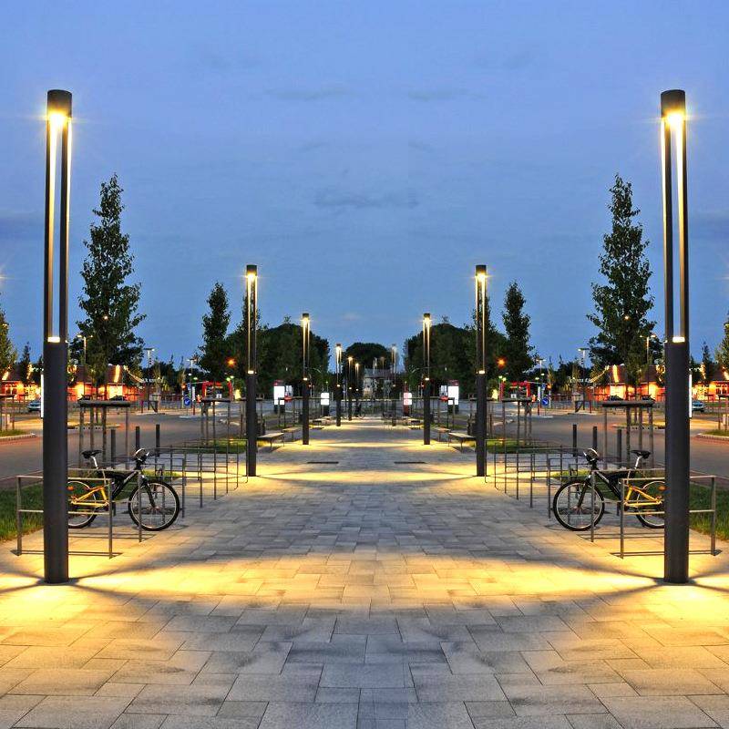 庭院灯户外防水别墅花园灯方形LED景观园林灯IP54高亮铝制庭院灯