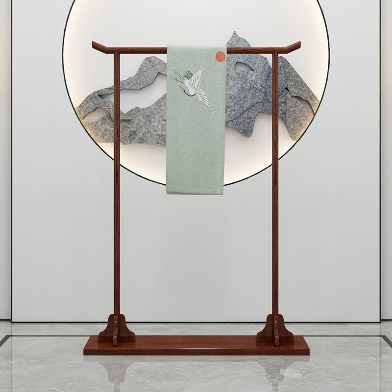 仿古新中式实木衣帽架卧室落地衣架茶楼酒店明宿古典挂衣架简易,住宅家具,衣帽架,淘宝优惠券,粉丝福利购,淘宝优惠卷