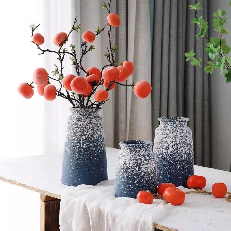 喷砂陶罐手工粗陶花瓶插花干花客厅摆件电视柜玄关装饰新中式花盆,家居饰品,花盆,淘宝优惠券,粉丝福利购,淘宝优惠卷