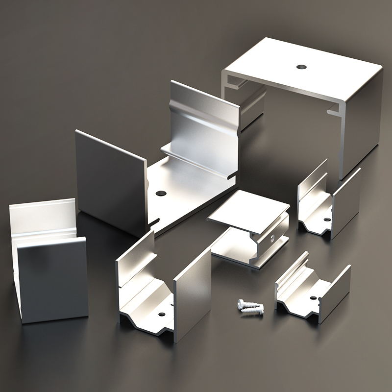 固定卡线条灯灯带卡槽透明卡子嵌入式工程装饰灯卡扣塑料线性铝