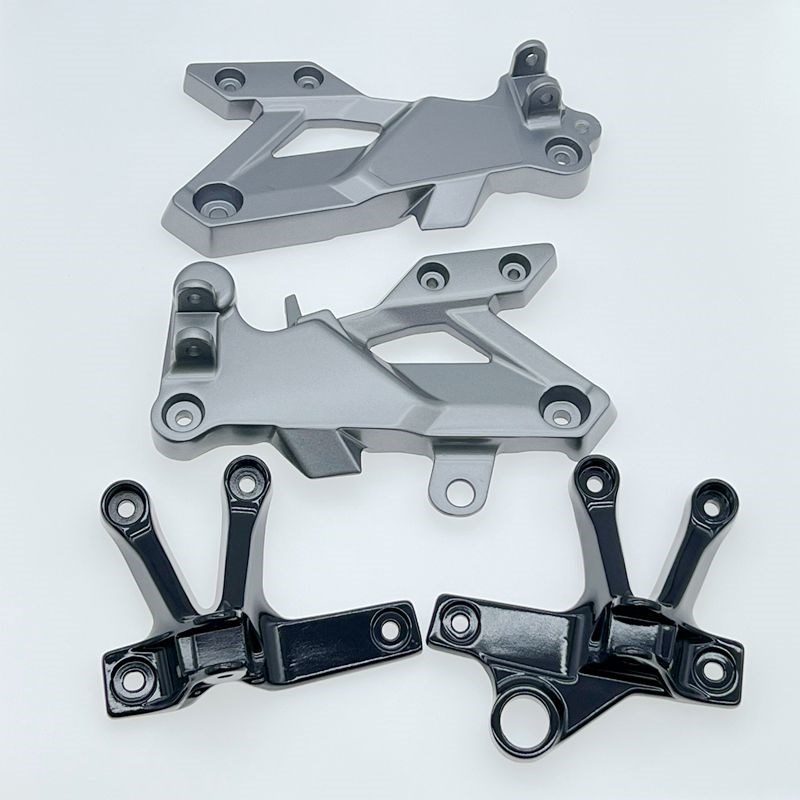 适用摩托车搁脚A前左右脚踏后踩脚脚踏支架搁脚架