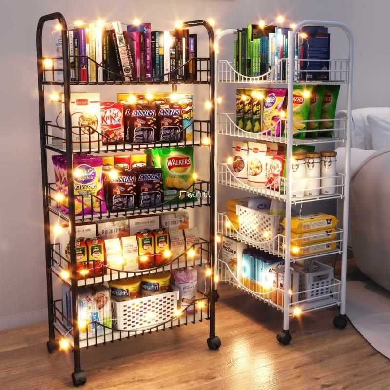 零食货架网红小推车厨房客厅宿舍窄夹缝收纳饮料书移动架子,厨房/烹饪用具,抹布架/厨房清洁收纳架,淘宝优惠券,粉丝福利购,淘宝优惠卷