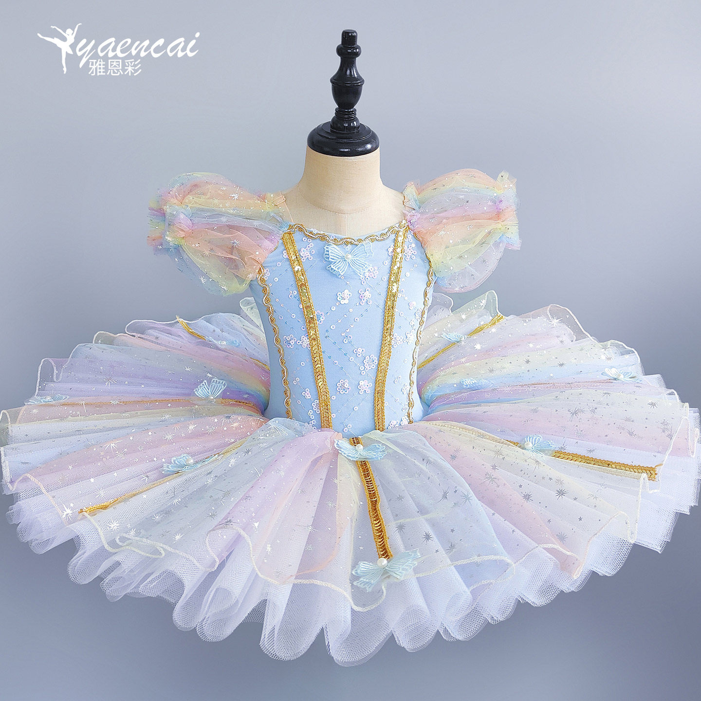 女童蓬蓬裙演出服儿童芭蕾舞裙幼儿园公主纱裙六一儿童舞蹈演出服