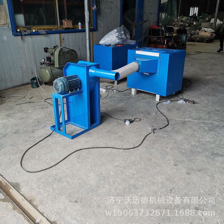 7D棉短纤维棉开棉机 卡通动物长条抱枕充装机视频 丝棉PP棉开松机