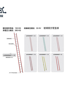 LCS320SAF1玻璃钢方管直梯 金锚方管直梯家用梯金锚LCS320SGF1否L