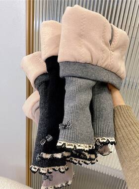 女童加绒加厚内搭裤女宝宝小童秋冬季外穿棉裤子婴儿童洋派保暖裤