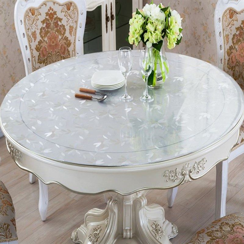 加厚PVC圆形软玻璃桌垫透明防水餐桌布台布水晶板茶几桌垫可定制,居家布艺,桌布,淘宝优惠券,粉丝福利购,淘宝优惠卷