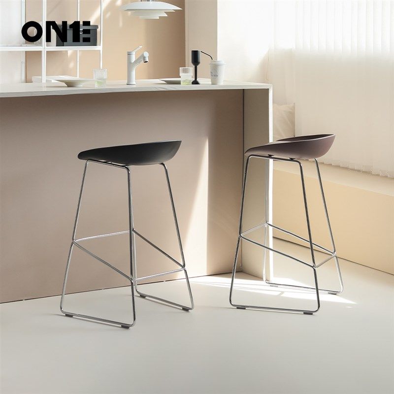 铁艺吧台椅轻奢家用高脚凳酒吧椅创意设计现代简约咖啡厅前台吧椅,住宅家具,家用高脚椅,淘宝优惠券,粉丝福利购,淘宝优惠卷