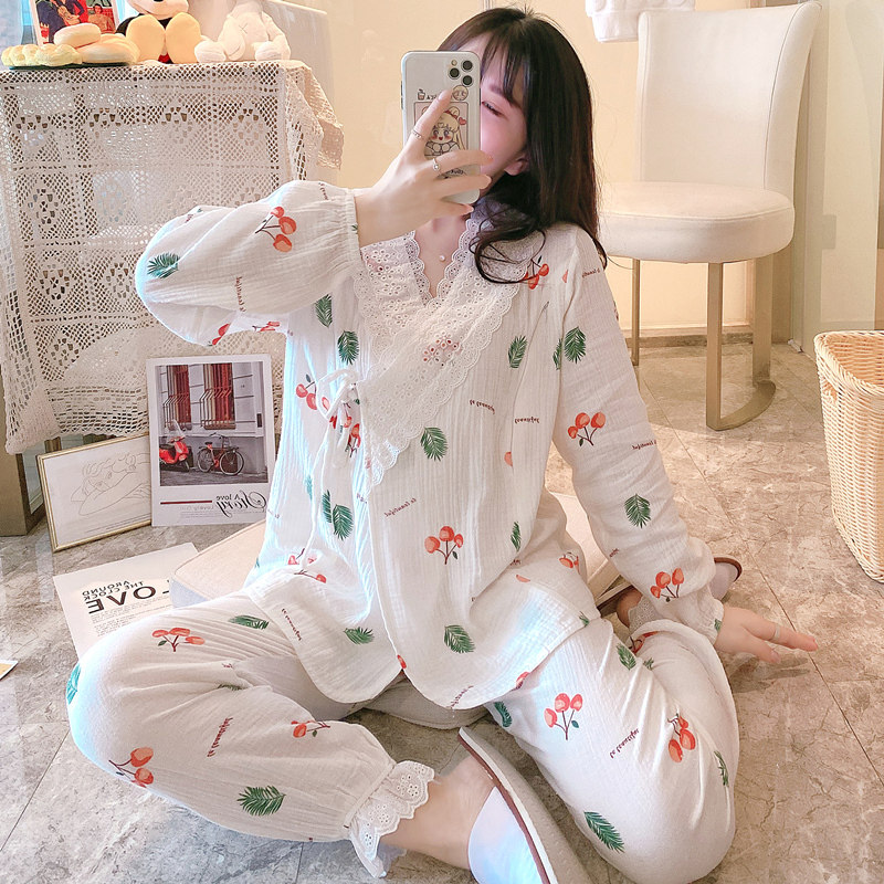 纱布月子服夏薄款产后纯棉孕妇睡衣7哺乳喂奶吸汗春秋冬季10月份9,孕妇装/孕产妇用品/营养,家居服套装,淘宝优惠券,粉丝福利购,淘宝优惠卷