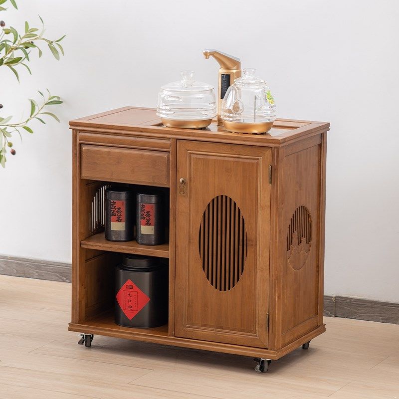 新中式移动茶水柜全自动烧水壶一体茶桌边几侧柜水桶家用茶台现货,住宅家具,移动边几/推车,淘宝优惠券,粉丝福利购,淘宝优惠卷