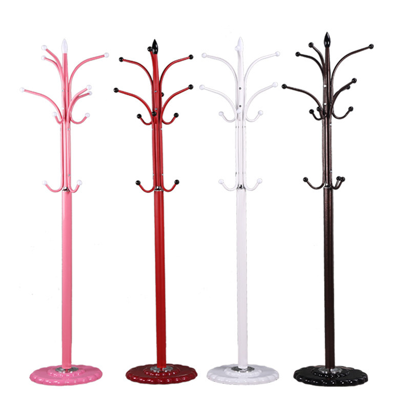 欧式衣帽架落地简约门厅衣架卧室铁艺立式大衣架大理石挂包架