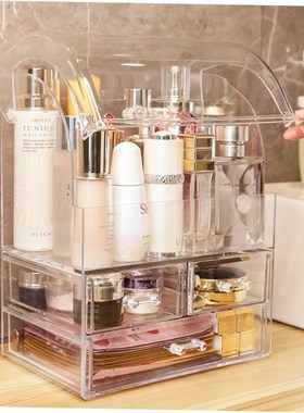 Portable Transpent Makeup Organizer Storage Box Acrylic Ma