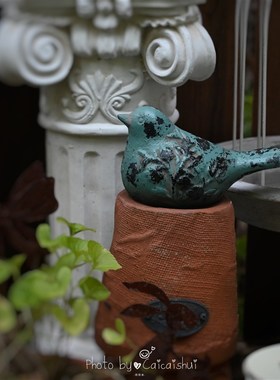 实心铸铁小鸟动物装饰摆饰庭院花园杂货阳台桌面橱窗陈列创意软装