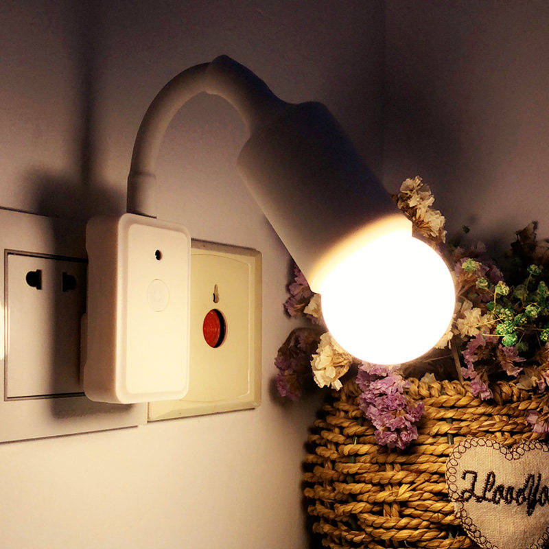 遥控插座小夜灯插电节能插头灯起夜婴儿喂奶卧室睡眠床头灯带开关