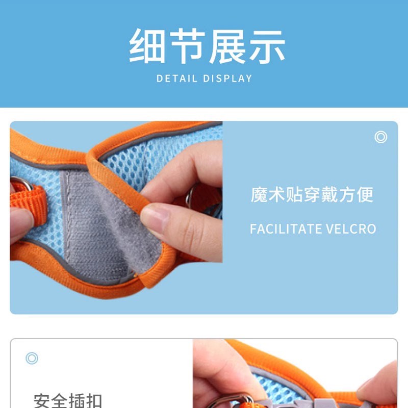 小鹿犬幼犬牵引绳遛狗绳超小体犬小型犬小狗胸背狗绳狗狗用品