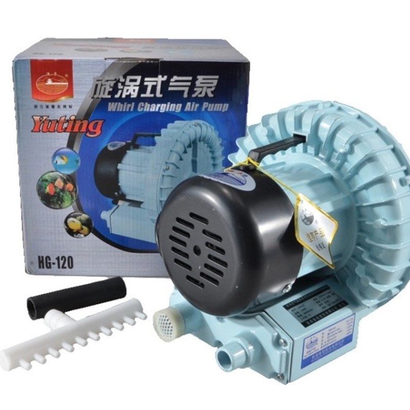 森森旋涡式HG-120/180/200/250/370海鲜鱼缸鱼池 增氧机 曝气气泵
