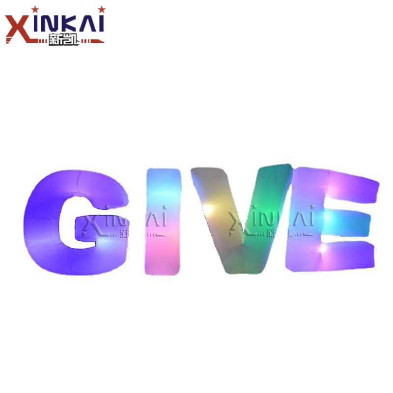 工厂 充气发光英文字母 广告字体模型 商演活动宣传充气字母