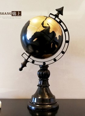 欧式创意地球仪摆件 家居饰品客厅书房软装饰品摆设