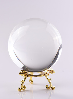 c白球家居客厅装饰摆件礼物女生玻璃球摆设