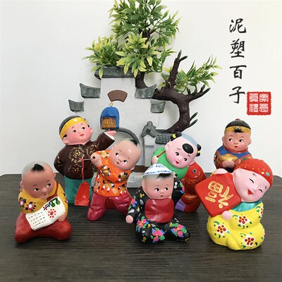 泥人张中国特色古典风小摆件小礼品出国送外国人特色小礼物