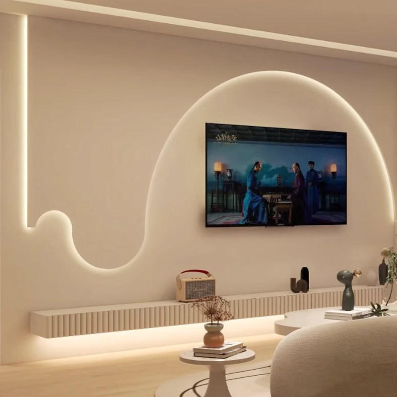电视背景墙氛围线性灯led悬浮柜底灯带灯条米家智能明装COB线形灯