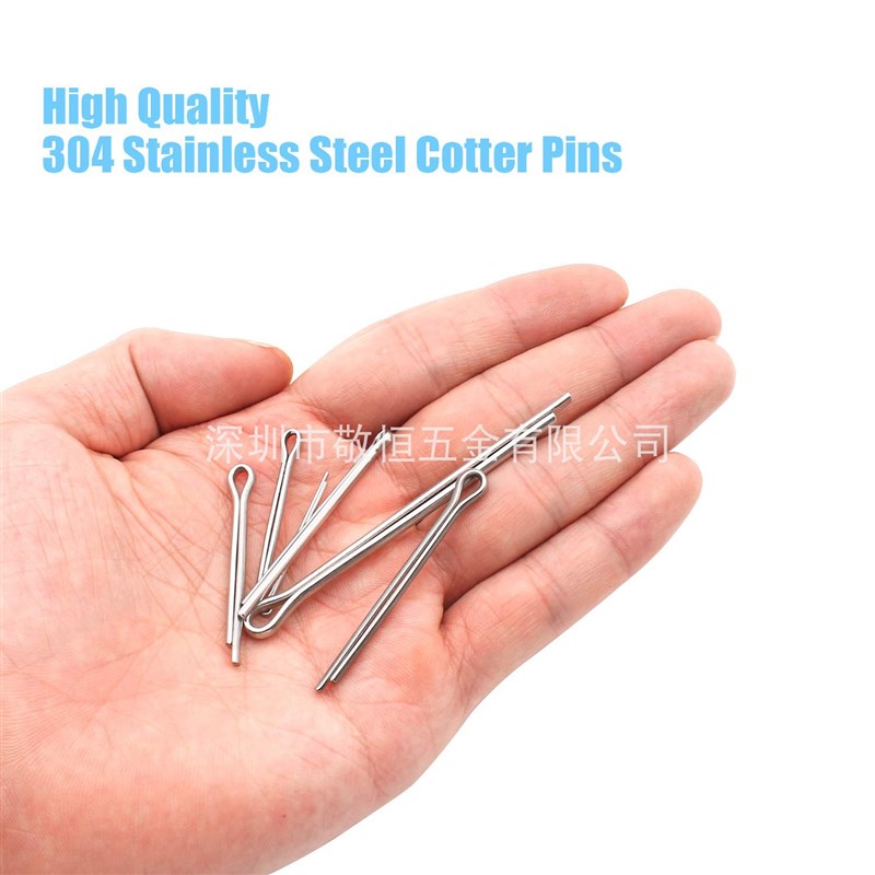 160pcs M1.6 M2.5 M3.2 M4 不锈钢304开口销发夹销子卡销GB91盒装