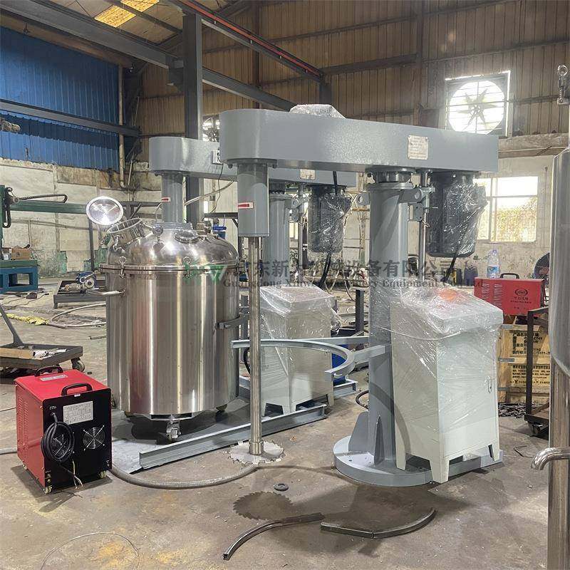 东莞现货膏状液体搅拌机树脂颜料密封搅拌釜油压升降真空分散机