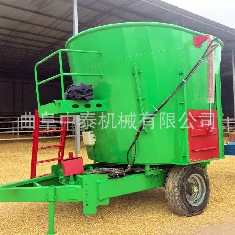 32立方立式全混合日粮制备机大型三个螺旋轴混料机牧场日粮制备机