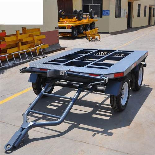 2吨骨架运输拖车发电机组拖车设备平板拖车框架拖车