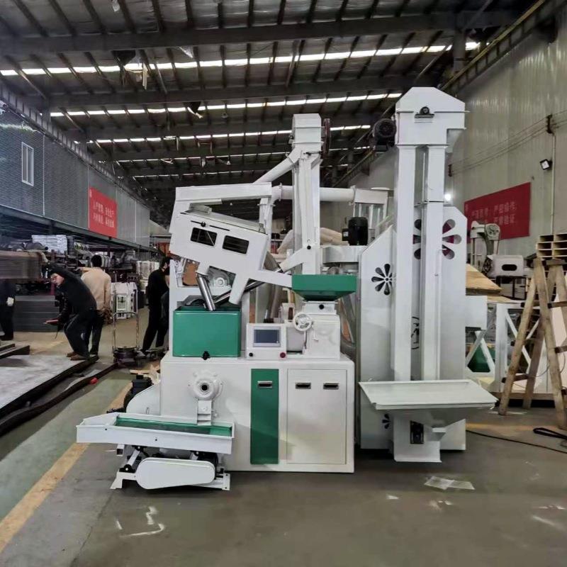 厂家直销大米稻谷成套碾米机全自动水稻垄谷机大米全套脱皮机