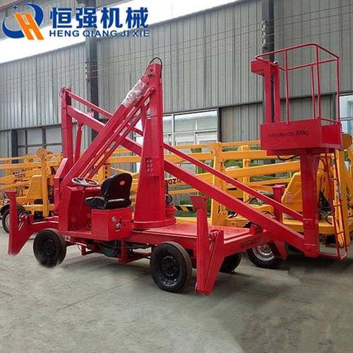 12米曲臂升降机自行走高空作业车柴油动力野外施工升降平台