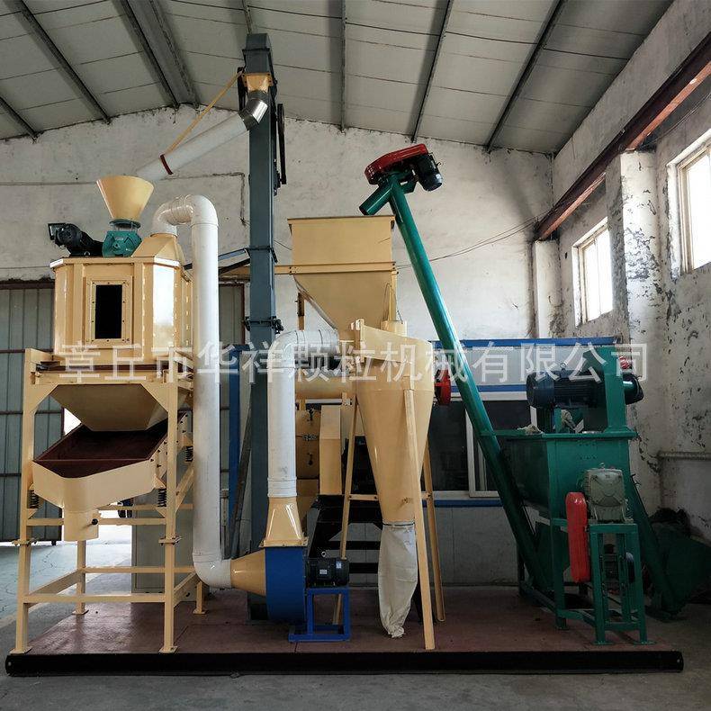 环模饲料颗粒机组猪饲料颗粒机组时产1吨简易机组