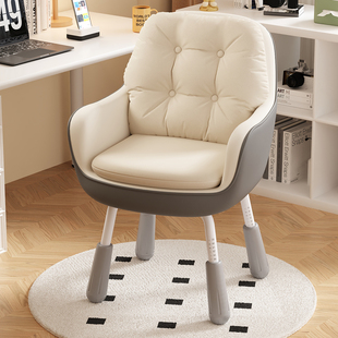卧室椅子女生电脑椅学习椅书桌椅家用办公椅舒适久坐靠背椅化妆椅
